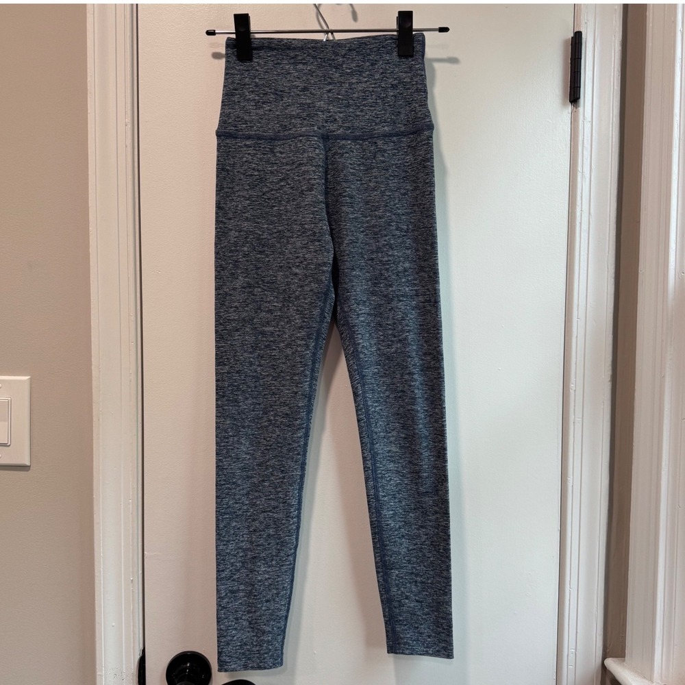 Beyond Yoga Spacedye High Waisted Leggings Blue Heathered XS Made‎ in USA